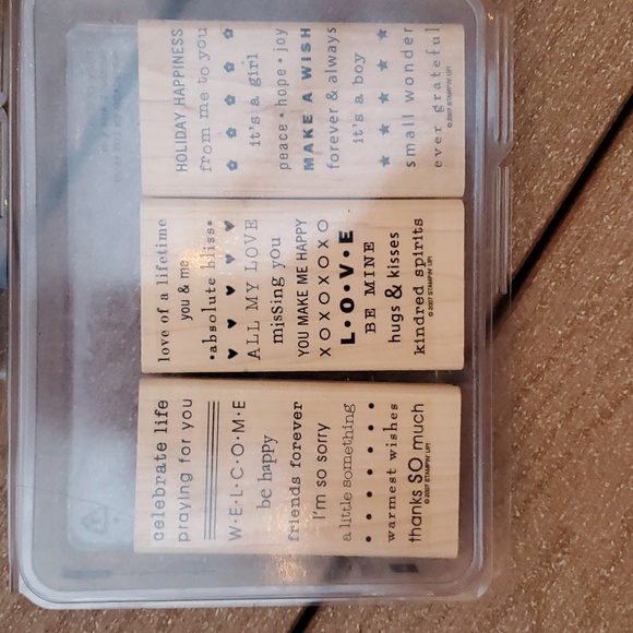 Stampin' Up rubber stamps (various words & sayings) - Picture 2 of 16